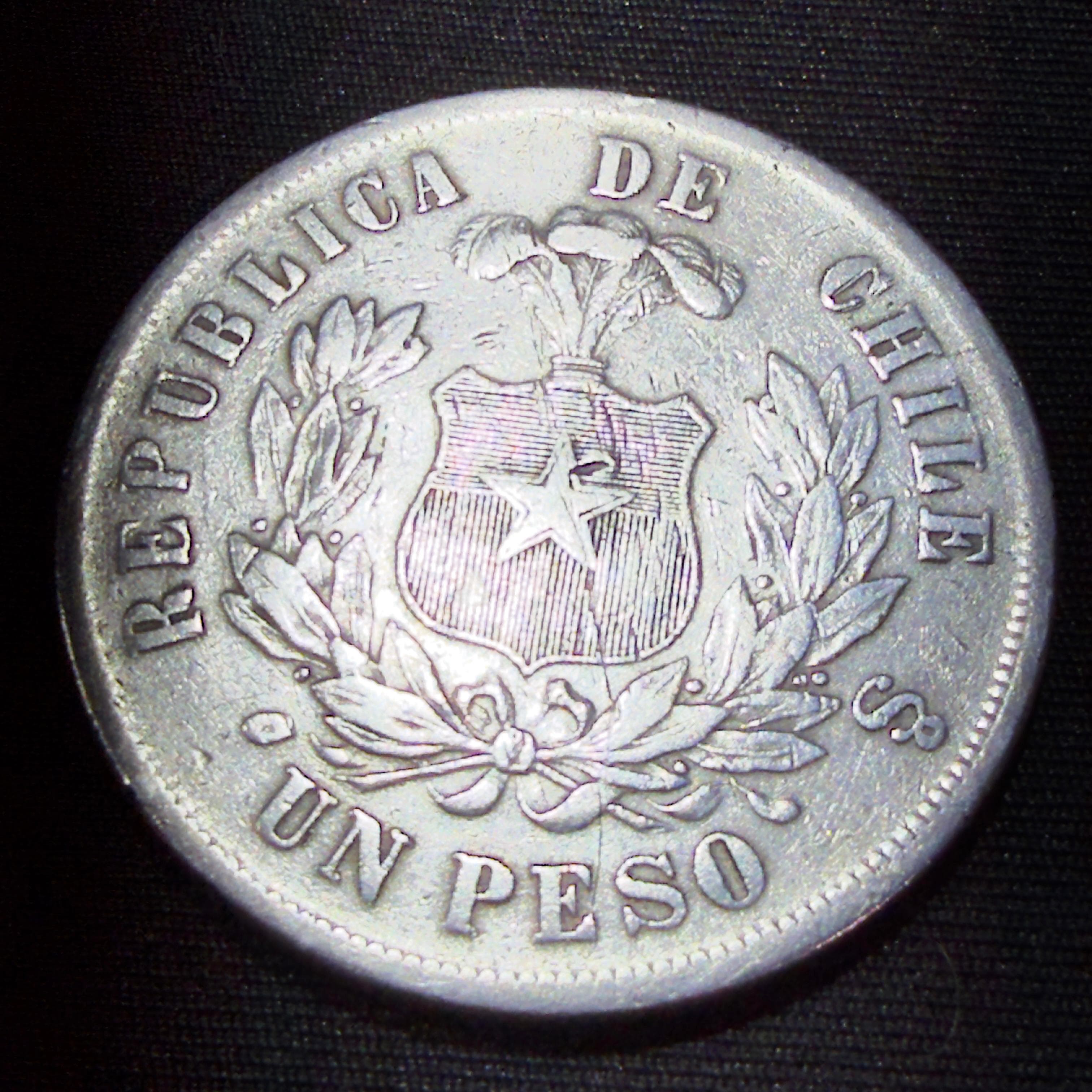 Chile · 1 Peso · Peso Chileno · 1870